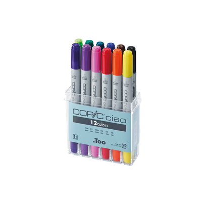 Artikelbild 2 für COPIC® Ciao Layoutmarker-Set farbsortiert 1,0 + 6,0 mm, 12 St., Artikelnummer 717052