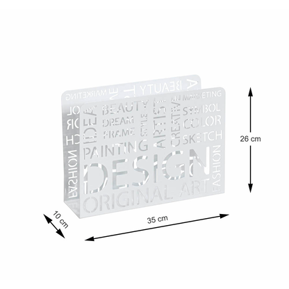 Artikelbild 3 für HAKU Möbel Zeitungsständer 44395 weiß Metall, DIN A4, Artikelnummer 552767