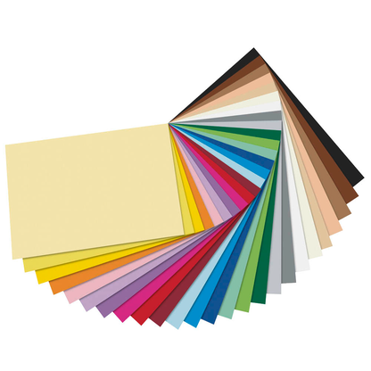 Artikelbild 2 für folia Tonpapier Riesen-Block farbsortiert 130 g/qm 50 Blatt, Artikelnummer 481628