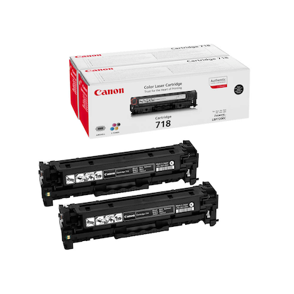 Artikelbild für Canon 2x 718 BK schwarz Toner, 2er-Set, Artikelnummer 341002