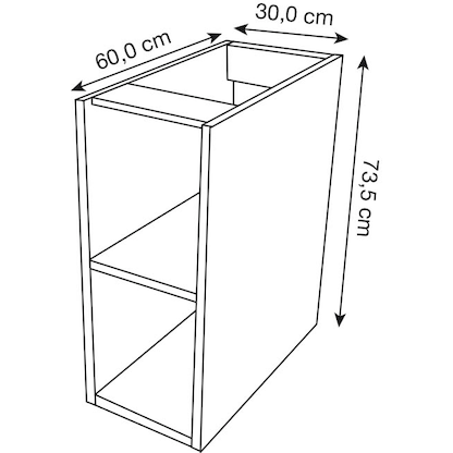 Artikelbild 2 für Kerkmann Unterschrank für Empfangstheke gerade, weiß 30,0 x 60,0 x 73,5 cm, Artikelnummer 690572