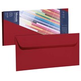 Artikelbild 1 für artoz Briefumschläge Mosaic DIN lang ohne Fenster weinrot haftklebend 20 St., Artikelnummer 959361