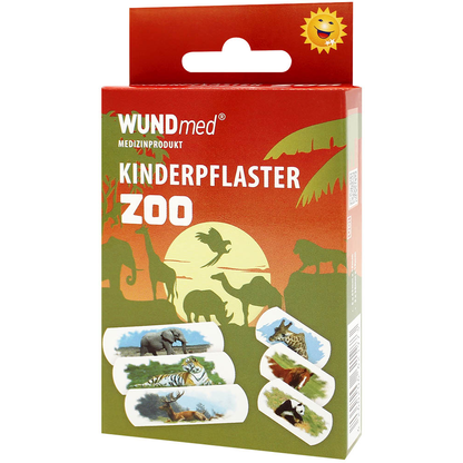 Artikelbild für WUNDmed® Pflaster Zoo 02-064 bunt normal & klein 1,9 cm x normal 6,3 cm; klein 3,8 cm cm, 10 St., Artikelnummer 470326