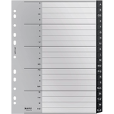 Artikelbild 1 für LEITZ Ordnerregister recycle 1207 DIN A4 Vollformat, Überbreite A-Z schwarz 20-teilig, 1 Satz, Artikelnummer 304354