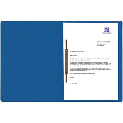 Artikelbild 2 für OXFORD Schnellhefter TOP FILE+ Karton blau DIN A4, 1 St., Artikelnummer 313621