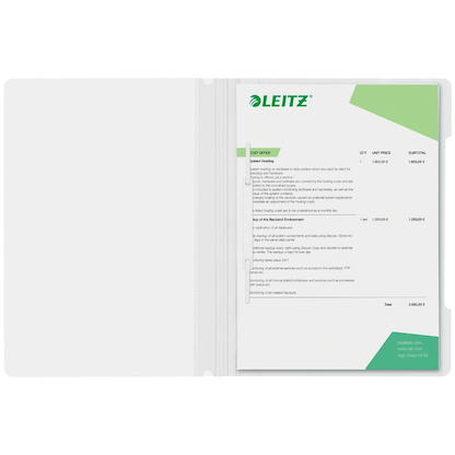 Artikelbild 7 für LEITZ Schnellhefter 4191 Kunststoff weiß DIN A4, 25 St., Artikelnummer 257958