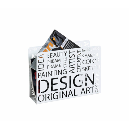 Artikelbild 4 für HAKU Möbel Zeitungsständer 44395 weiß Metall, DIN A4, Artikelnummer 552767