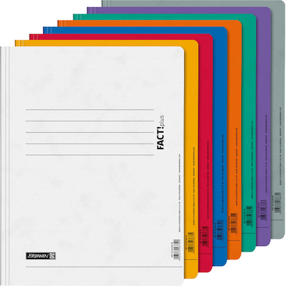 Artikelbild für BRUNNEN Schnellhefter FACT!plus Karton farbsortiert DIN A4, 8 St., Artikelnummer 368146