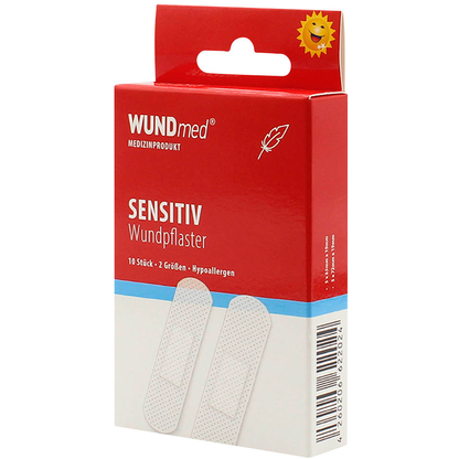 Artikelbild für WUNDmed® Pflaster Sensitiv Hypoallergen 02-043 weiß, 10 St., Artikelnummer 470338