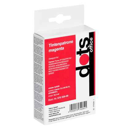 Artikelbild 2 für dots magenta Druckerpatrone kompatibel zu Canon CLI-551 XL M, Artikelnummer 575526