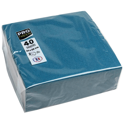 Artikelbild für PROnappe Servietten pazifikblau 2-lagig 38,0 x 38,0 cm, 40 St., Artikelnummer 634756