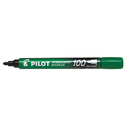 Artikelbild 2 für PILOT 100 Permanentmarker grün 1,0 mm, 1 St., Artikelnummer 363061