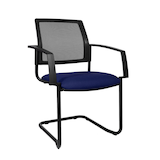 Artikelbild 1 für Topstar Besucherstühle BtoB 20 BB400A G260 blau, schwarz Stoff, 2 St., Artikelnummer 635197