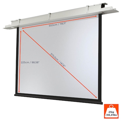 Artikelbild 6 für celexon Deckeneinbau-Leinwand Motor Expert 4:3, 300 x 225 cm Projektionsfläche, Artikelnummer 694663