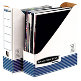 Artikelbild 1 für Bankers Box Archiv-Stehsammler Bankers Box weiß/blau, 10 St., Artikelnummer 600064