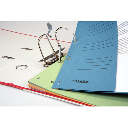 Artikelbild 6 für FALKEN Ösenhefter Karton blau DIN A4, halber Deckel, 50 St., Artikelnummer 949798