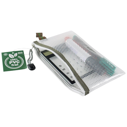 Artikelbild 4 für FolderSys Reißverschlussbeutel DIN A6 transparent/taupe 0,15 mm, 1 St., Artikelnummer 101883