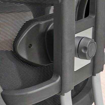 Artikelbild 9 für AMSTYLE Bürostuhl, SPM1.450 Stoff schwarz, Gestell silber, Artikelnummer 314874