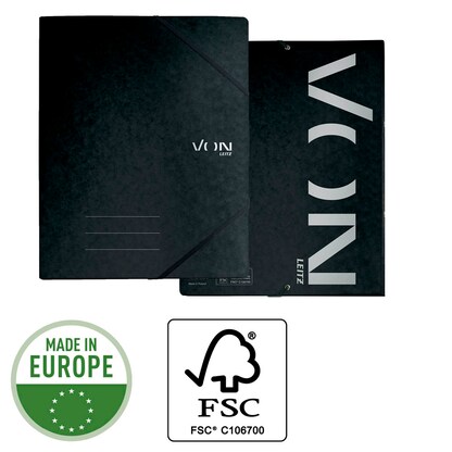 Artikelbild 6 für VON LEITZ Ringbuch 2-Ringe schwarz 2,5 cm DIN A4, 1 St., Artikelnummer 635328