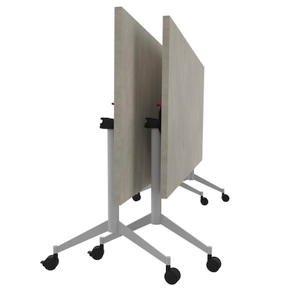 Artikelbild 4 für Quadrifoglio Mehrzwecktisch Pop-up beton, alu rechteckig, T-Fuß-Gestell alu, 160,0 x 80,0 x 74,0 cm, Artikelnummer 310997