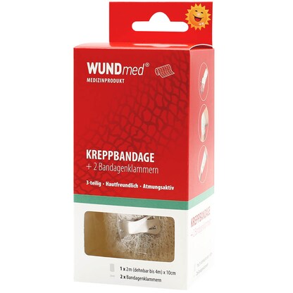Artikelbild für WUNDmed® Kreppbandage Kreppbandage 04-008 10,0 cm x 4,0 m, 3 St., Artikelnummer 470357