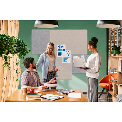 Artikelbild 3 für Legamaster Pinnwand BOARD-UP Akustik 75,0 x 75,0 cm Textil beige, Artikelnummer 161982
