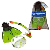Artikelbild 1 für SCHILDKRÖT® Schnorchelset Bermuda Gr. L/XL grün, 1 St., Artikelnummer 986435