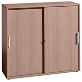 Artikelbild 1 für HAMMERBACHER Schiebetürenschrank, V1753S/N/N/RE nussbaum 2 Fachböden 120,0 x 40,0 x 110,0 cm, Artikelnummer 195032