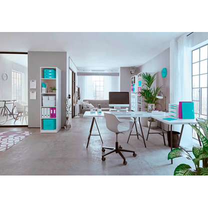 Artikelbild 3 für LEITZ Stiftehalter WOW Duo Colour perlweiß/eisblau Polystyrol 2 Fächer 9,0 x 10,1 x 10,0 cm, Artikelnummer 644276