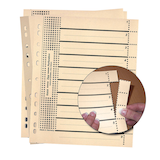 Artikelbild 1 für Wekre Trennblätter DIN A4 1-0 chamois, 230 g/m², 100 Blatt, Artikelnummer 630612