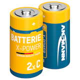 Artikelbild 1 für ANSMANN Batterien X-POWER Alkali-Mangan Baby C 1,5 V, 2 St., Artikelnummer 584961
