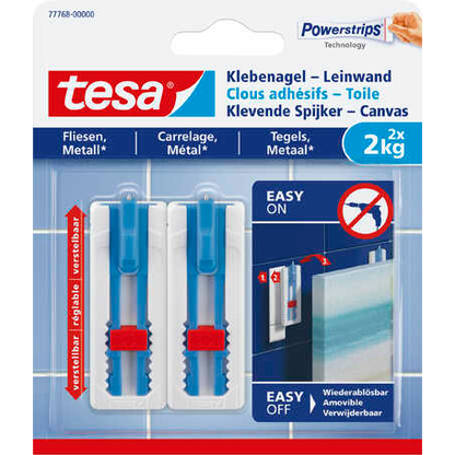 Artikelbild für tesa Klebenagel für max. 2,0 kg, 2,2 x 4,4 cm, 2 St., Artikelnummer 739067