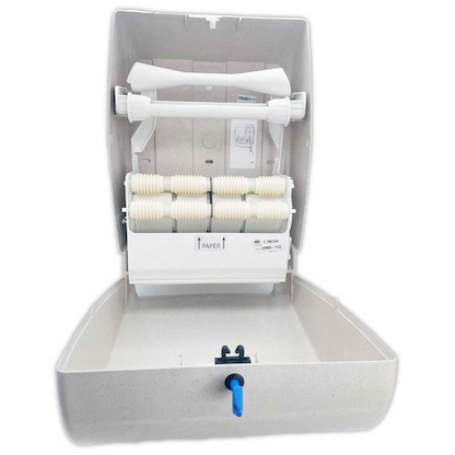 Artikelbild 4 für Green Hygiene® Papierhandtuchspender DAUERLÄUFER weiß-meliert Kunststoff, 1 St., Artikelnummer 201776