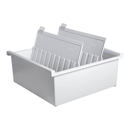 Artikelbild 3 für HAN Karteikasten DIN A4 für 1.300 Karteikarten grau ohne Deckel, Artikelnummer 786970