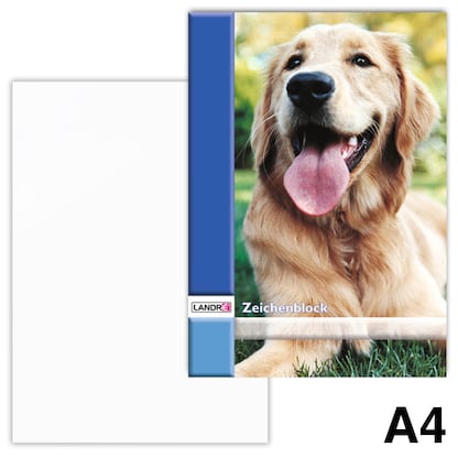 Artikelbild für LANDRÉ® Zeichenblock DIN A4 100 g/qm, 10 Blatt, 1 Block, Artikelnummer 486326