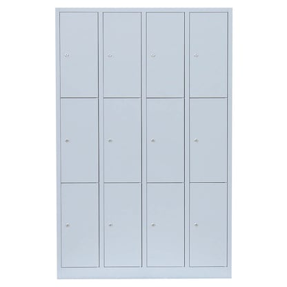 Artikelbild 2 für LÜLLMANN Schließfachschrank lichtgrau 520340, 12 Schließfächer 117,0 x 50,0 x 180,0 cm, Artikelnummer 830594