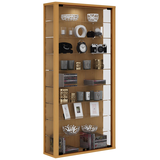 Artikelbild 1 für VCM my home Vitrosa Maxi Vitrine buche 8 Fachböden, Artikelnummer 780876