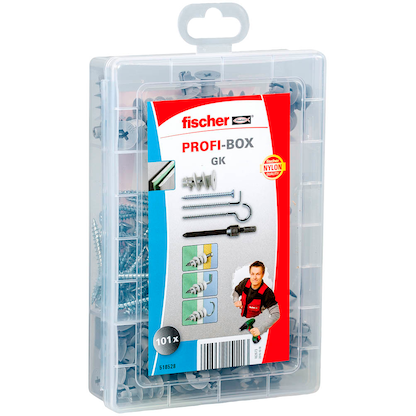 Artikelbild 2 für fischer Profi-Box - GK + Screws 2K 518528 Dübel- und Schrauben-Sortiment, 101-teilig, Artikelnummer 479669