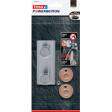 Artikelbild 1 für tesa Handtuchhaken Powerbutton Classic Doppelhaken silber, 1 St., Artikelnummer 739082