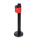 Artikelbild 1 für TKG Rondo senior Standaschenbecher rot abschließbar, 1 St., Artikelnummer 407318