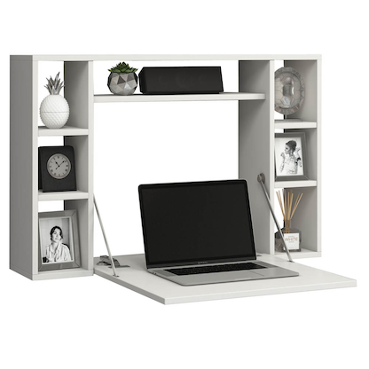 Artikelbild für VCM my office Wandila Wandschreibtisch weiß rechteckig, hängend weiß 90,0 x 20,0/67,0 cm, Artikelnummer 996884