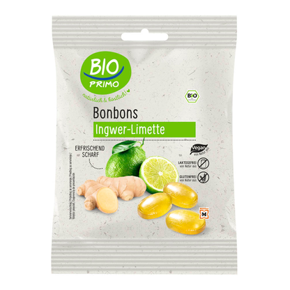 Artikelbild für BIO PRIMO Bio Ingwer-Limette Bonbons 13 St./ 60,0 g, Artikelnummer 639201