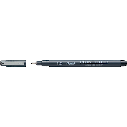 Artikelbild für Pentel Pointliner Fineliner schwarz 1,0 mm, 1 St., Artikelnummer 862286