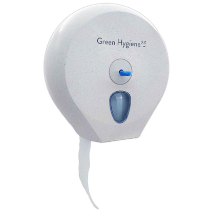 Artikelbild für Green Hygiene® Toilettenpapierspender RIESENRAD weiß-meliert Kunststoff, 1 St., Artikelnummer 201796
