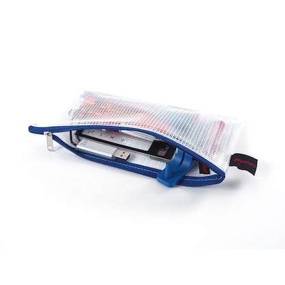 Artikelbild 4 für FolderSys Reißverschlussbeutel DIN lang transparent/blau 0,15 mm, 1 St., Artikelnummer 101933