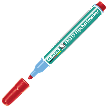 Artikelbild für STANGER FM335 Flipchart-Marker rot 1,0 - 3,0 mm, 1 St., Artikelnummer 436646