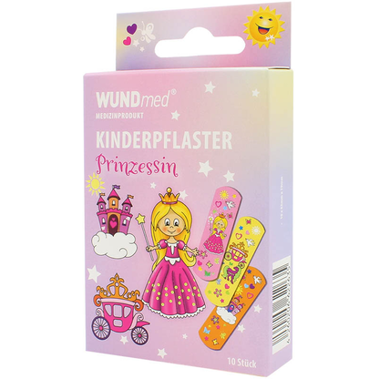 Artikelbild für WUNDmed® Pflaster Prinzessin 02-076 bunt 1,9 x 6,3 cm, 10 St., Artikelnummer 470399