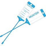 Artikelbild 1 für EICHNER Hängeetiketten Muster blau 21,5 x 5,8 cm gelocht, 200 St., Artikelnummer 701637