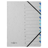 Artikelbild 1 für PAGNA Ordnungsmappe Easy Grey 12 Fächer grau, 1 St., Artikelnummer 407914
