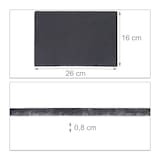 Artikelbild 1 für relaxdays Schieferplatten grau 26,0 x 16,0 cm, 6 St., Artikelnummer 401234